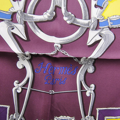 Hermes Silk L Instruction Du Roy Scarf 90 5 of 6