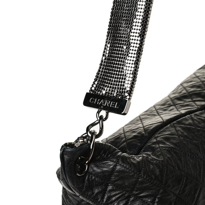 Chanel Lambskin Large Chain Mail Hobo Black 12 of 20