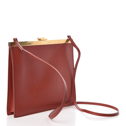 Celine Smooth Calfskin Mini Clasp Bag Dark Red 3 of 8
