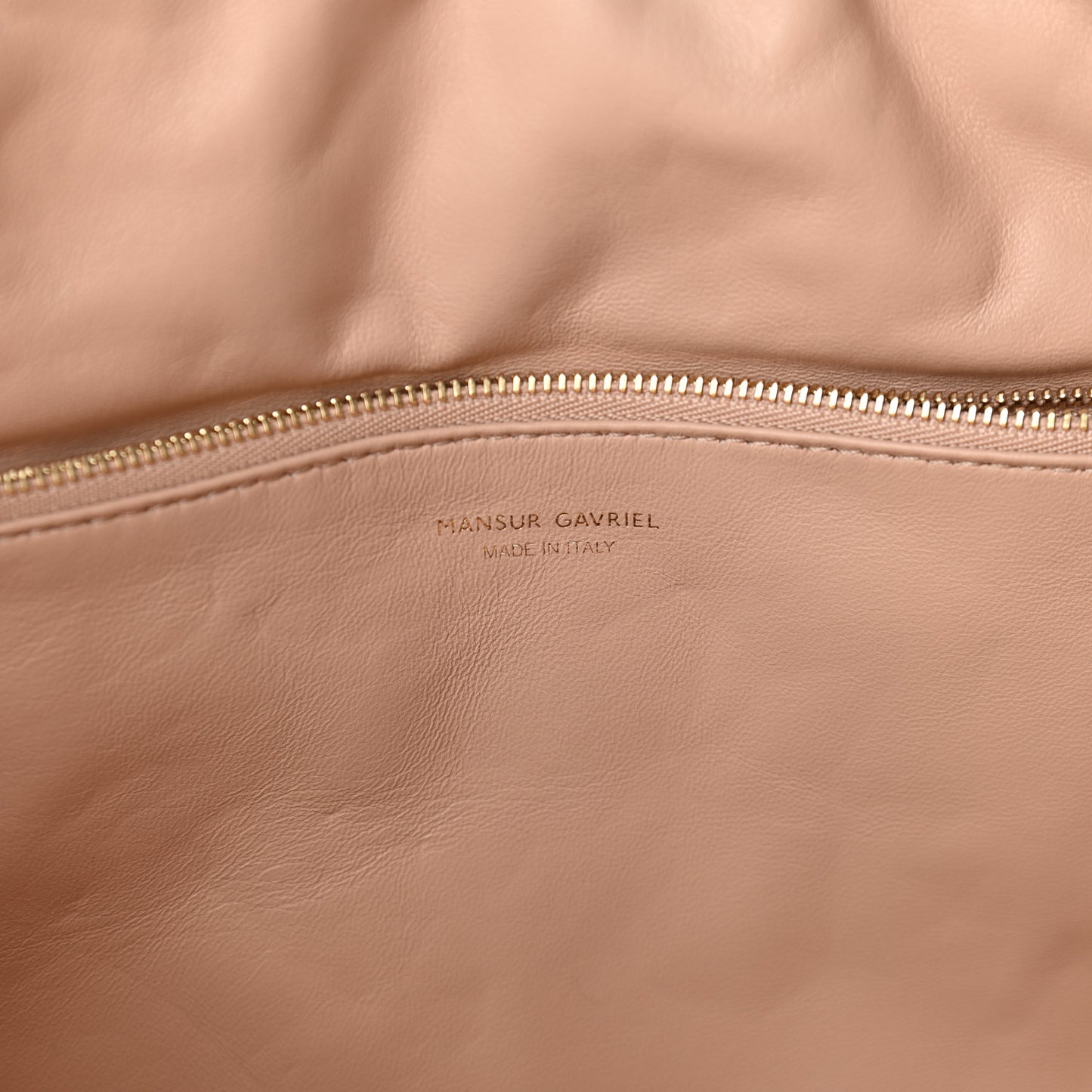 Calfskin Reversible Pillow Tote Biscotto Puff