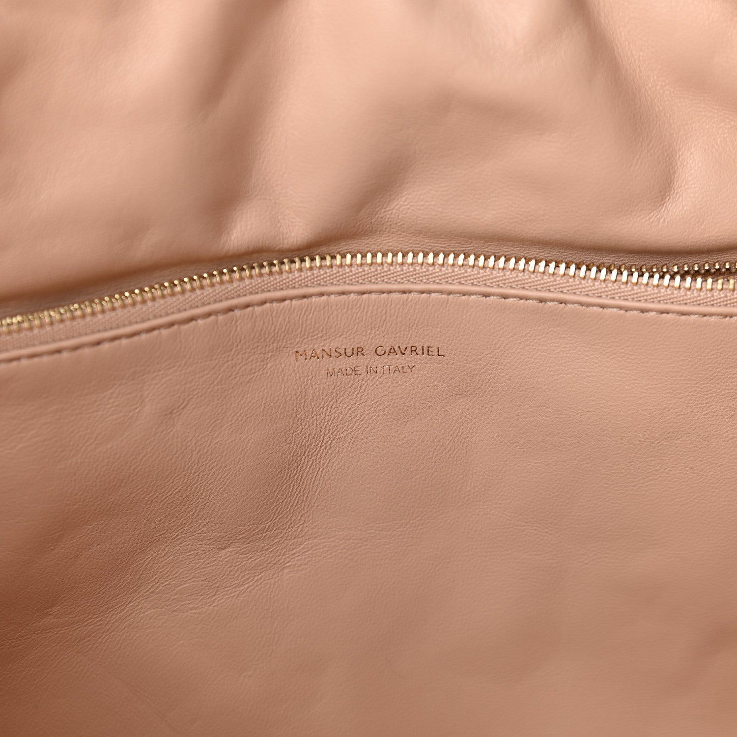 Mansur Gavriel Calfskin Reversible Pillow Tote Biscotto Puff 5 of 7