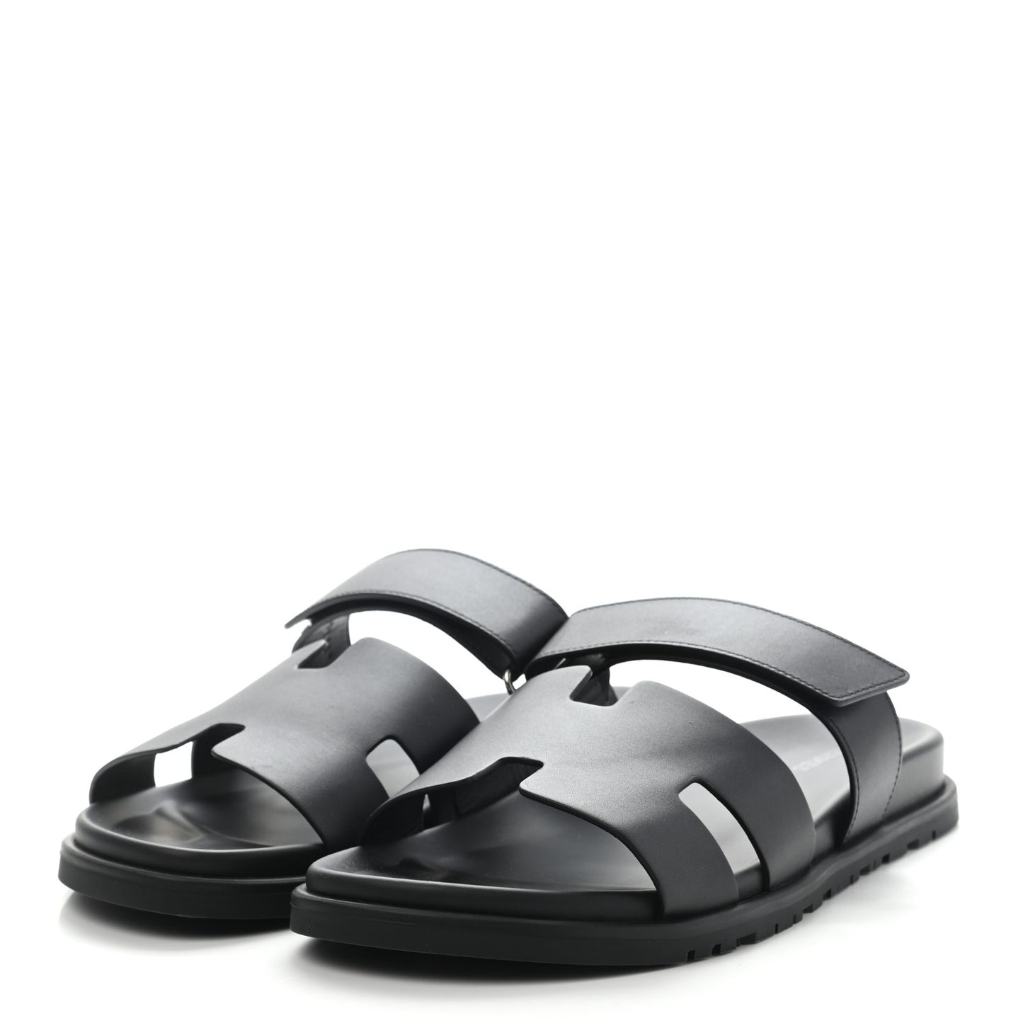 Calfskin Mens Chypre Sandals 44 Black