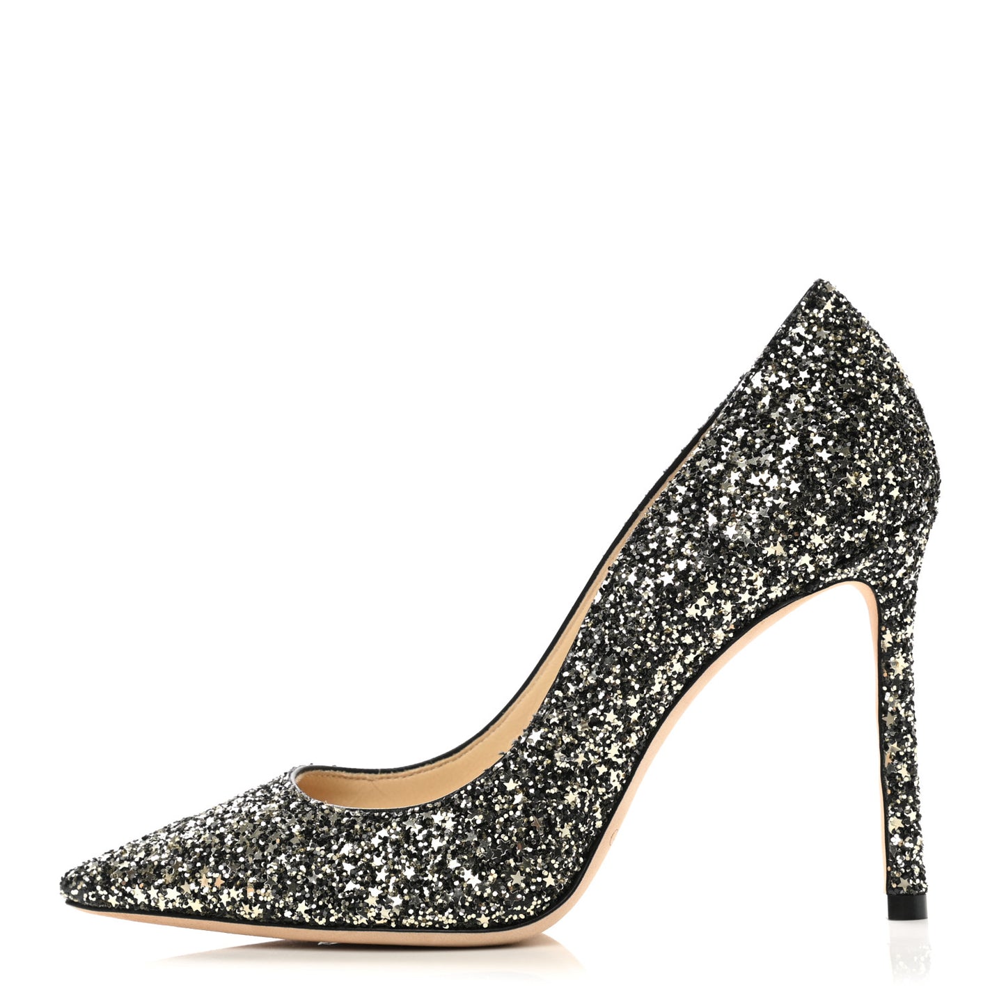 Coarse Star Glitter Romy 100 Pumps 35.5 Gold Mix