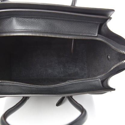 Celine Drummed Calfskin Micro Luggage Black 4 of 12