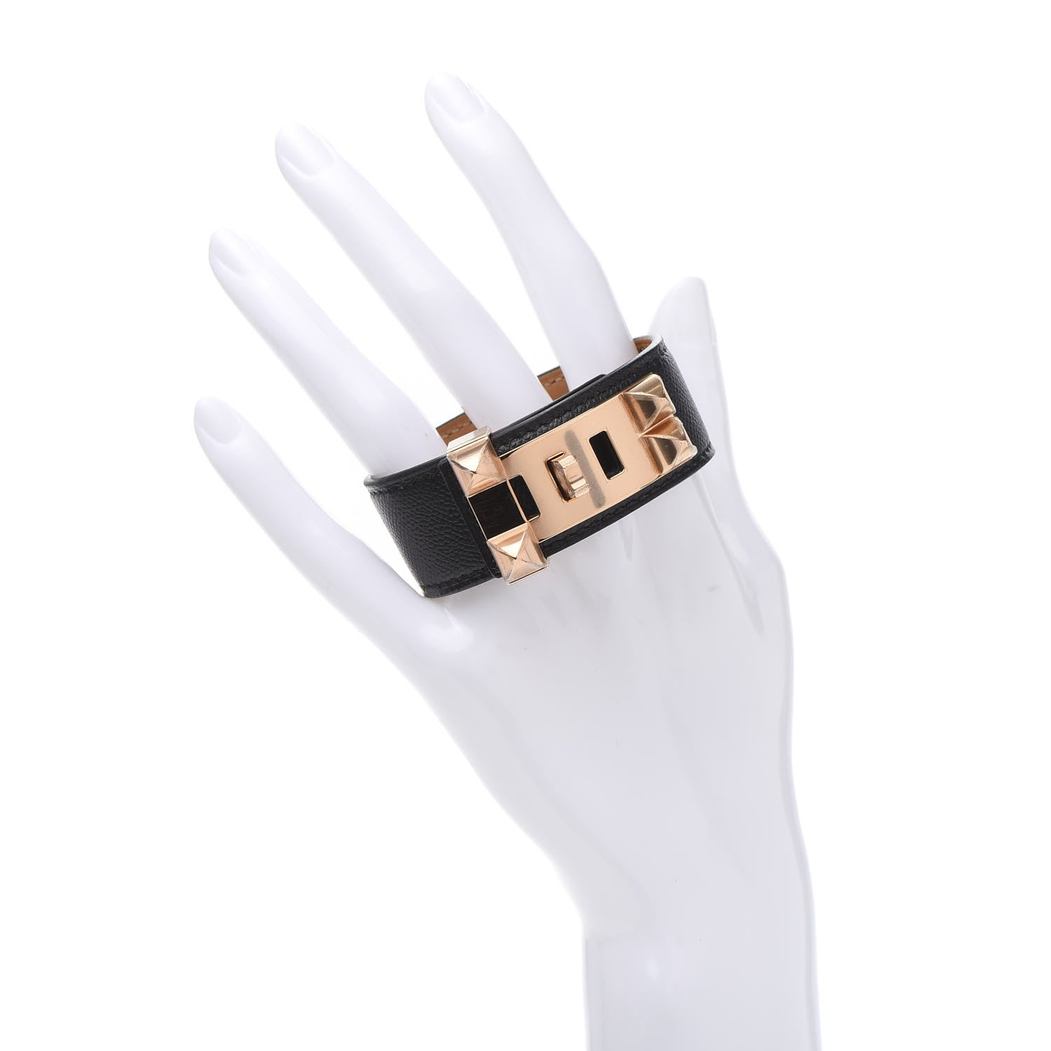 Hermes Epsom Collier de Chien CDC 24 Bracelet T2 Black 2 of 8