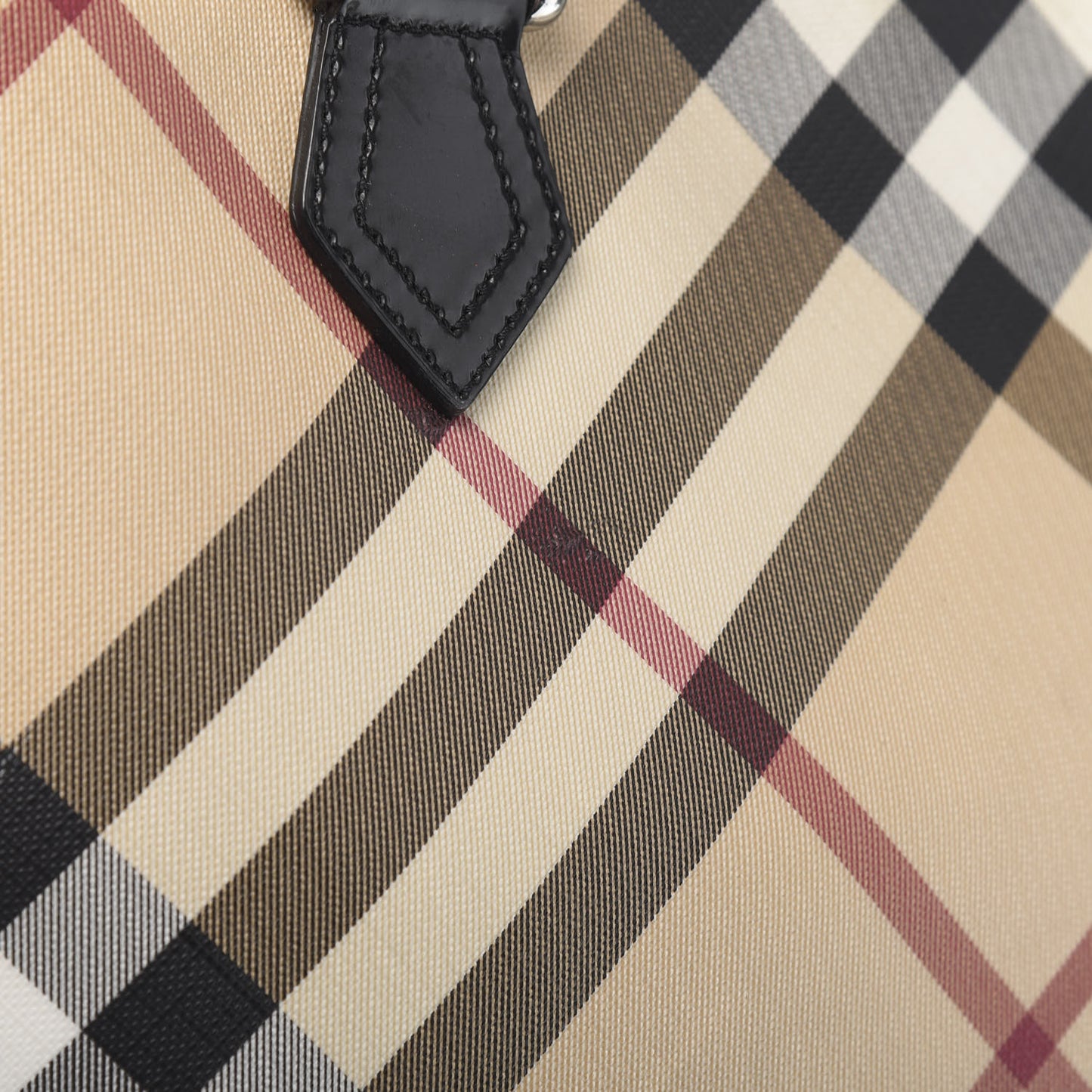 Supernova Check Tote Black