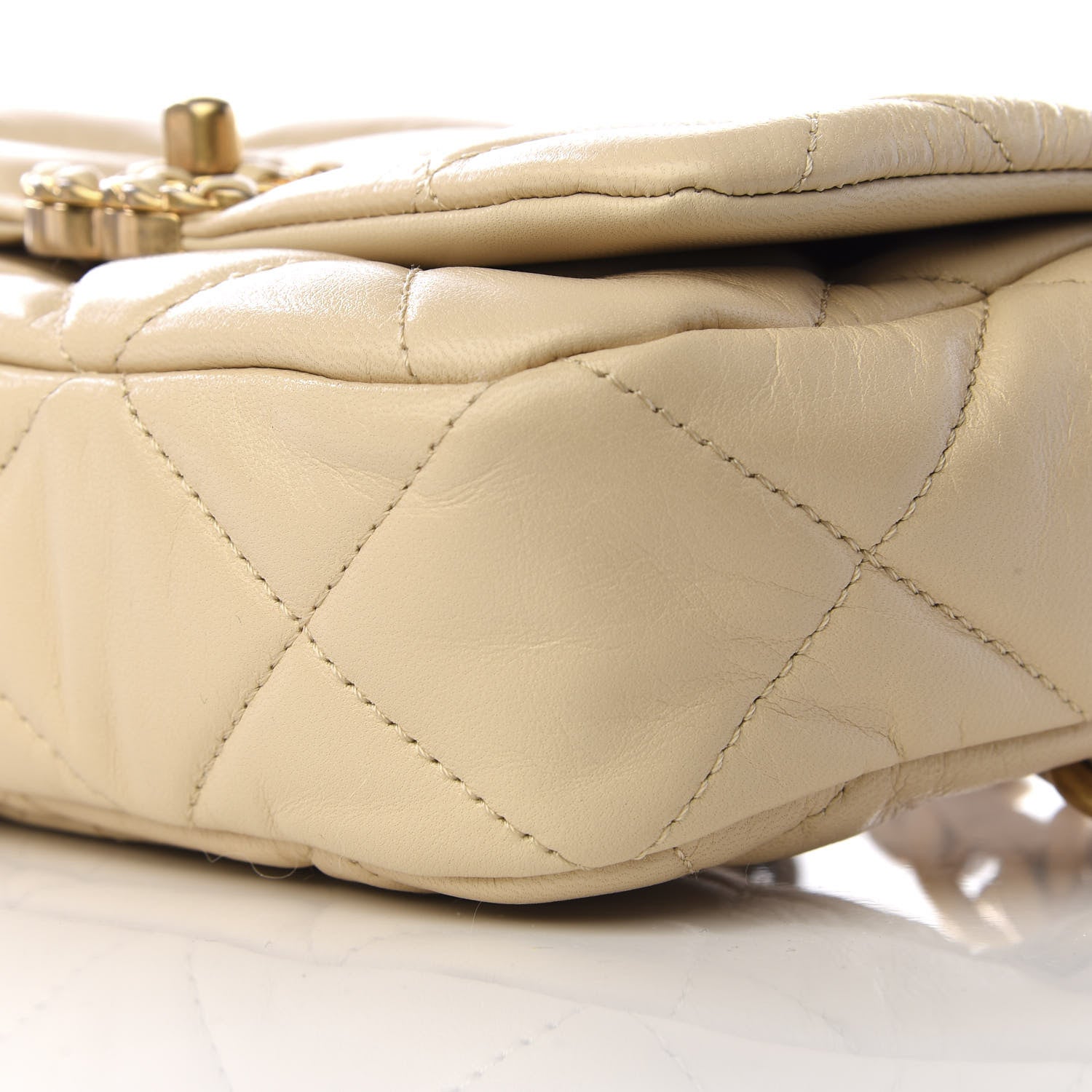 Chanel Lambskin Quilted 19 Waist Bag Light Beige 6 of 9