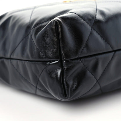 Chanel Shiny Calfskin Quilted Small Chanel 22 Black 9 of 11