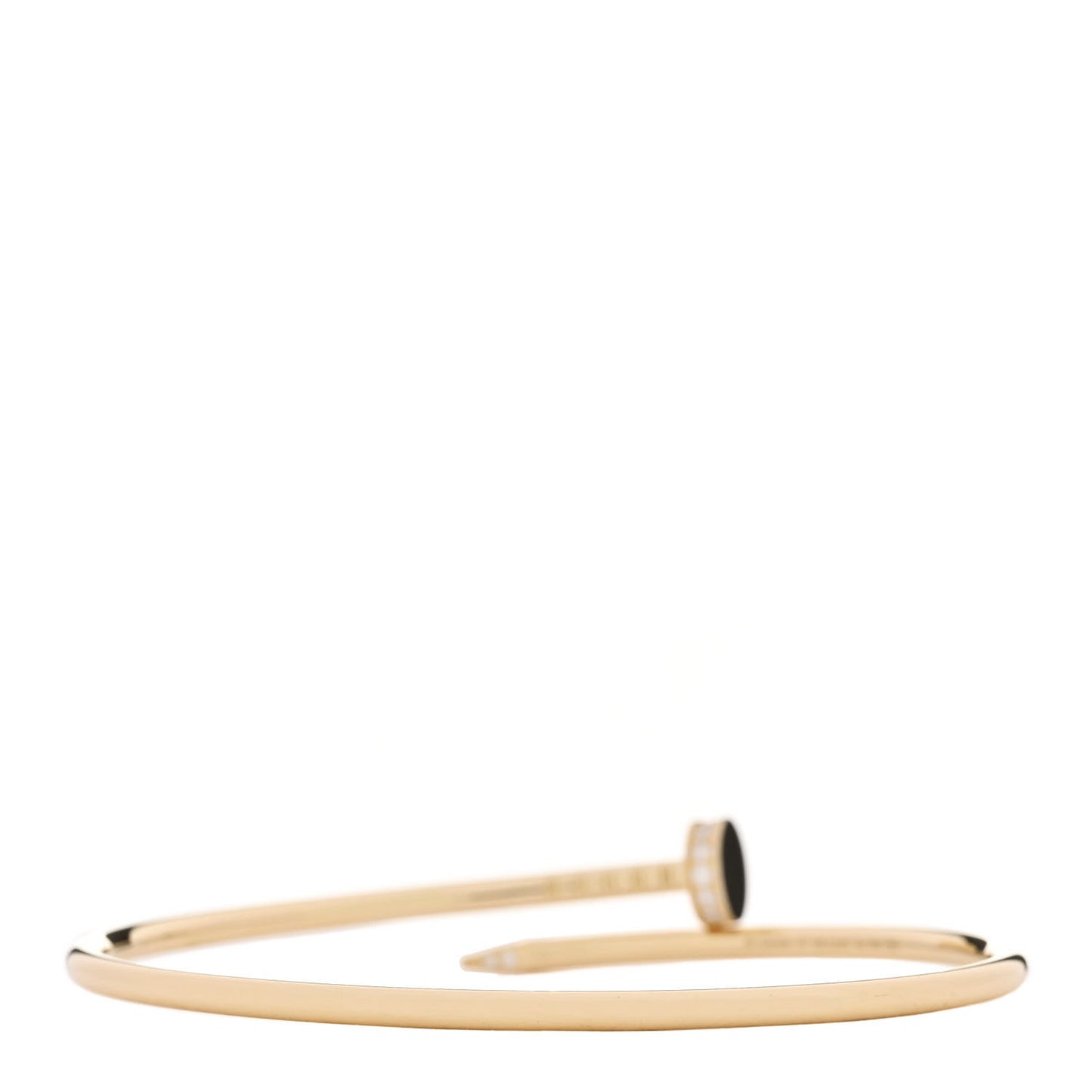 18K Yellow Gold Diamond Small Juste Un Clou Bracelet 17