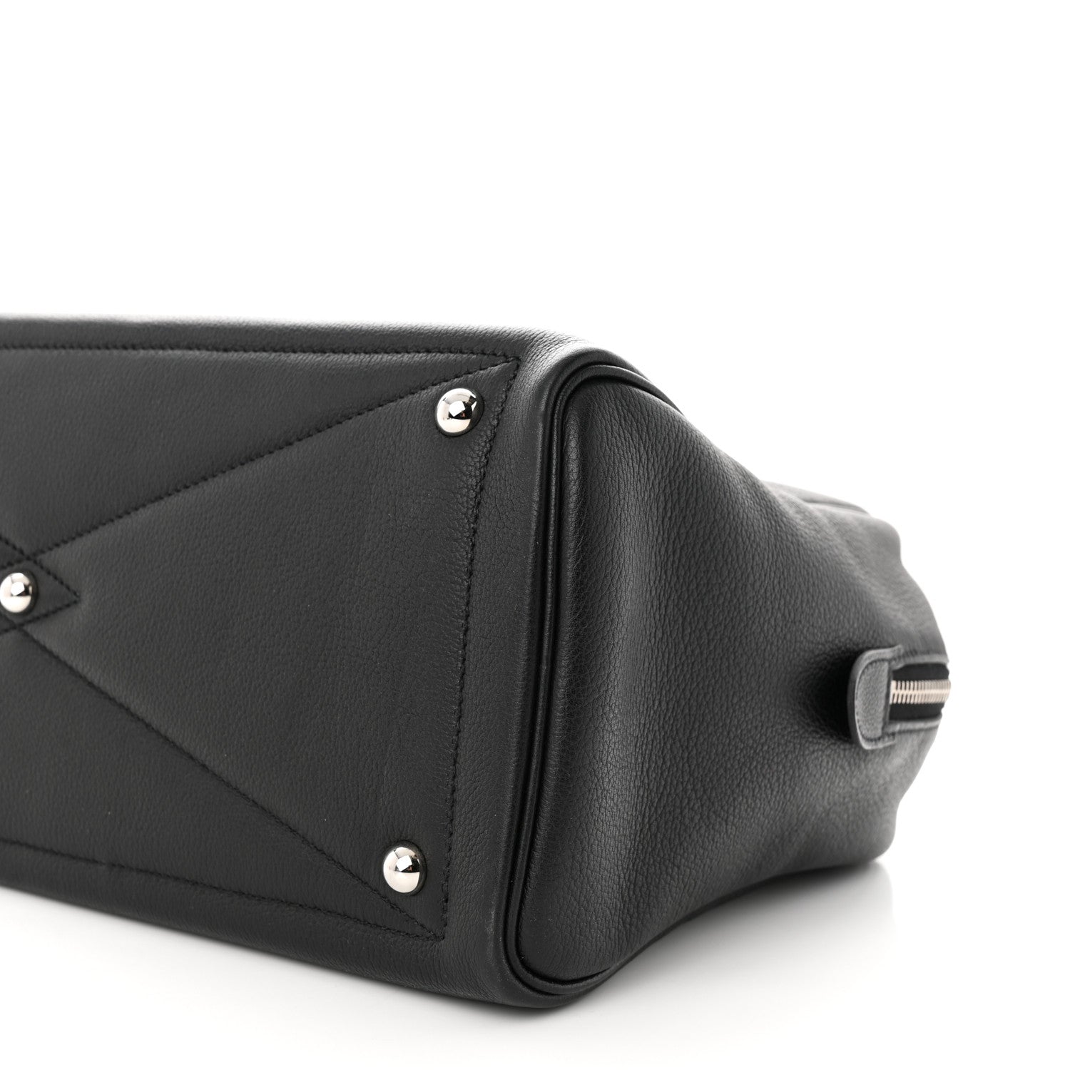 Hermes Taurillon Novillo Tressage Victoria II 35 Black Bleu Encre 10 of 10