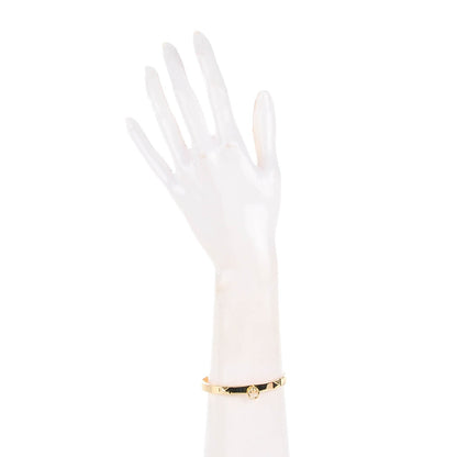 Hermes 18K Yellow Gold PM Collier De Chien Bracelet LG 2 of 6