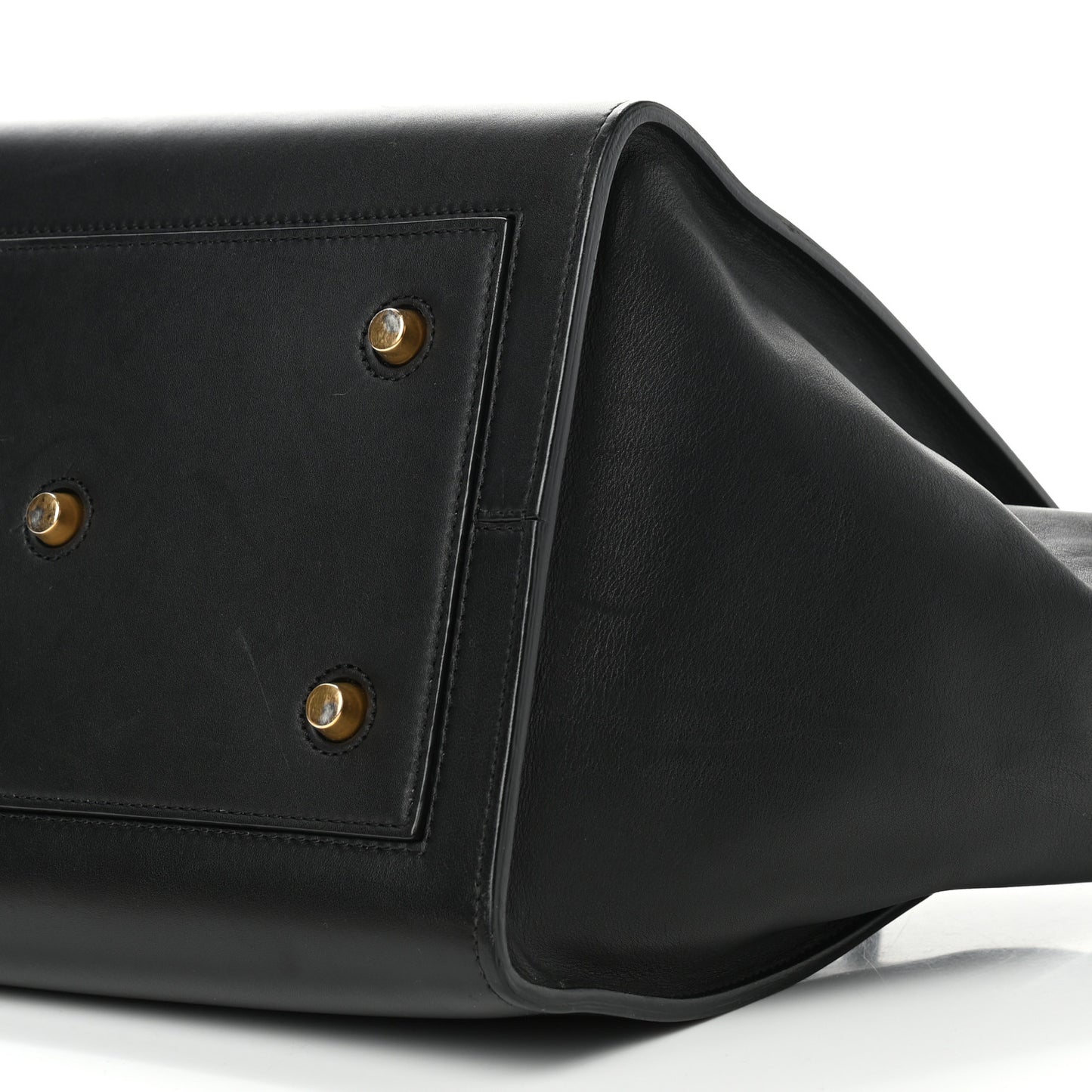 Smooth Calfskin Small Tie Knot Tote Black