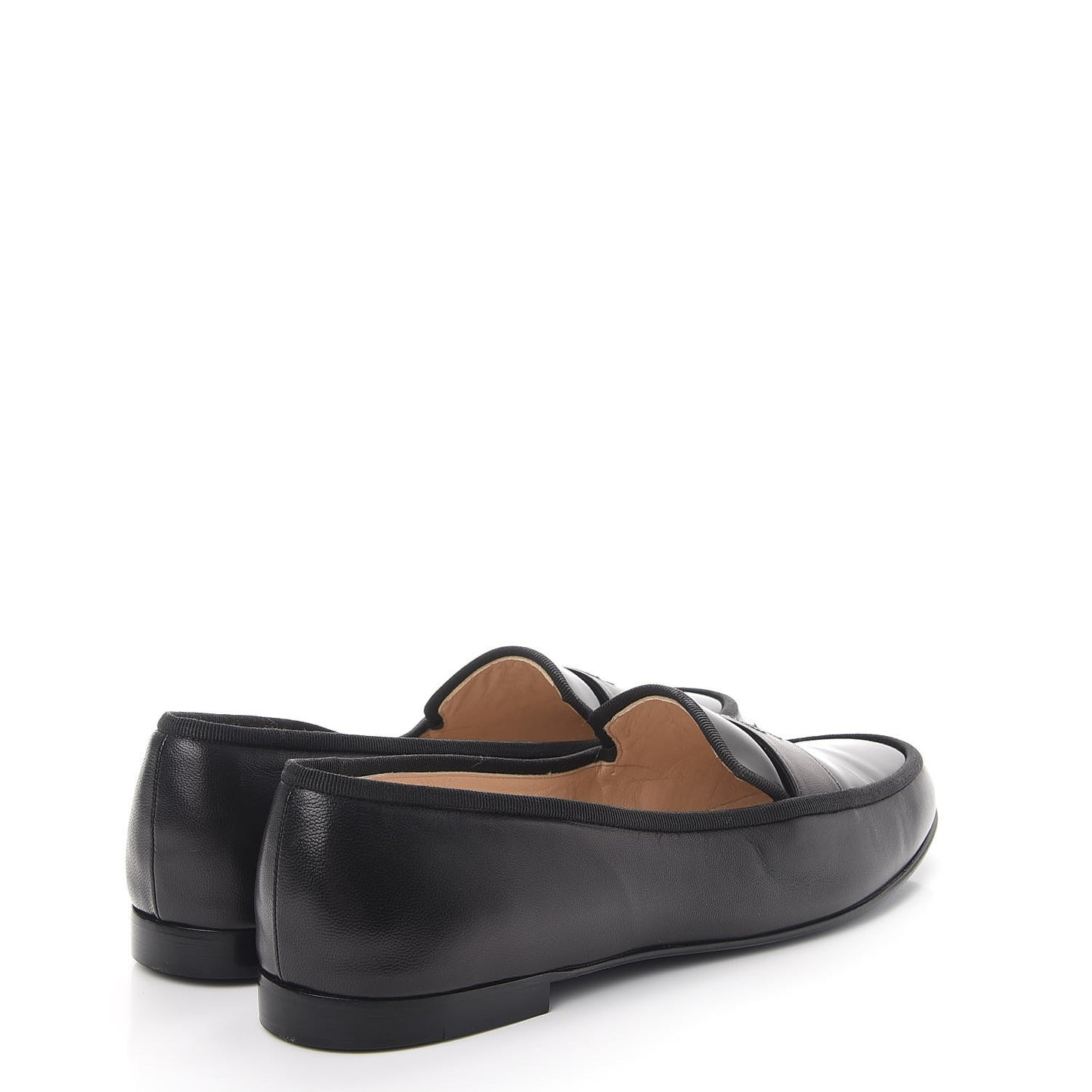 Patent Calfskin CC Loafers 42 Black