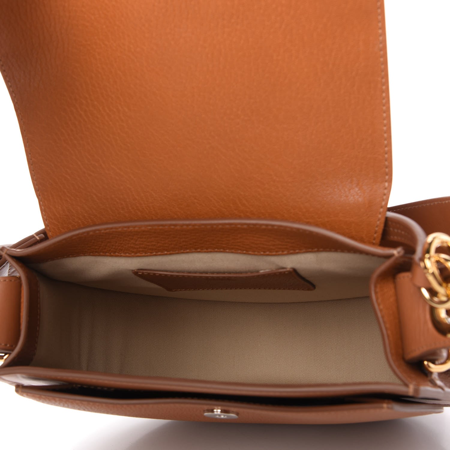Chloe Grained Calfskin Large Tess Bag Caramel 5 of 10