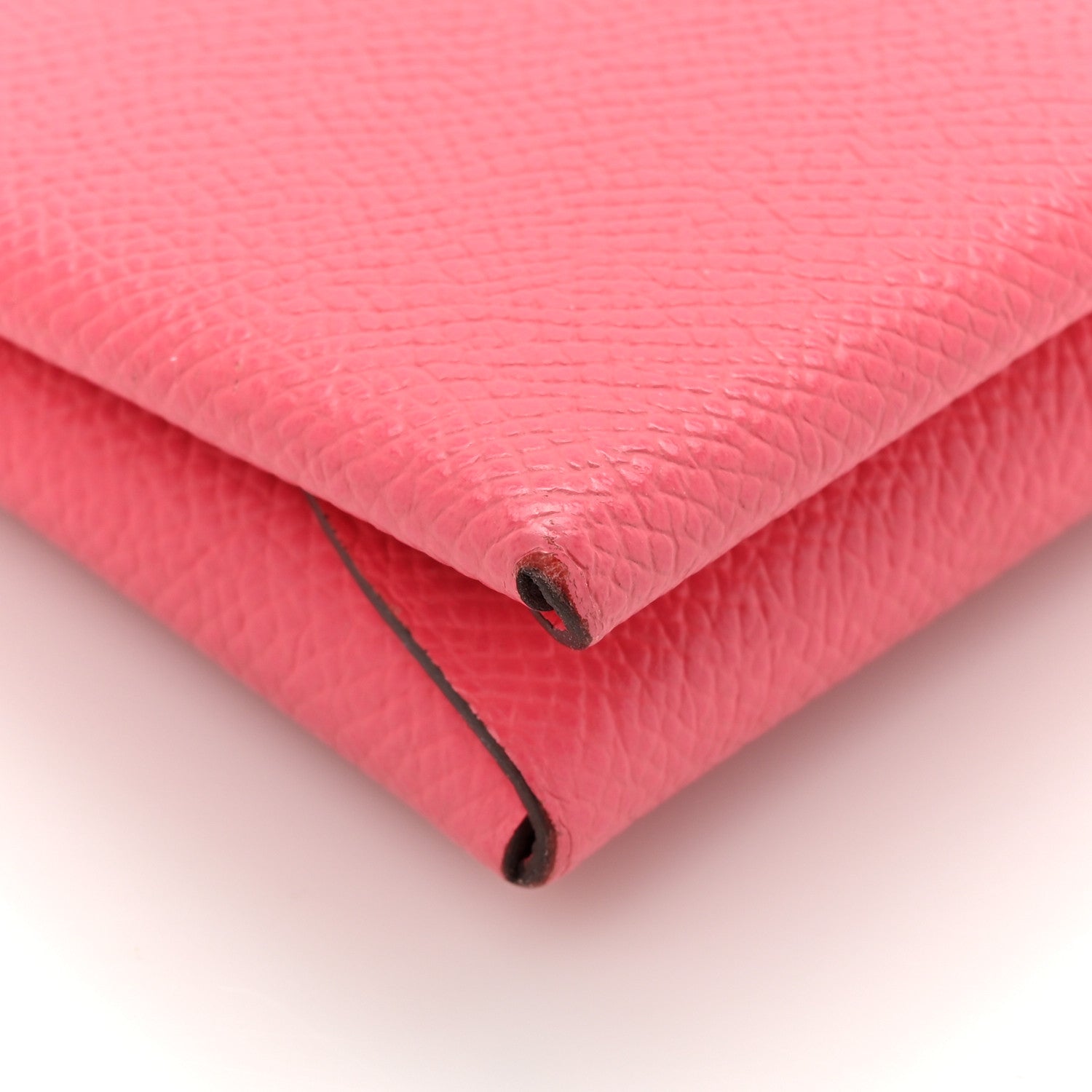 Hermes Epsom Calvi Duo Card Case Rose Azalee 8 of 12