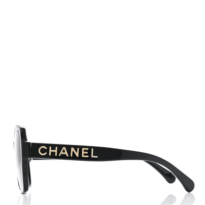 Chanel Acetate Square Sunglasses 5408 Black 3 of 9