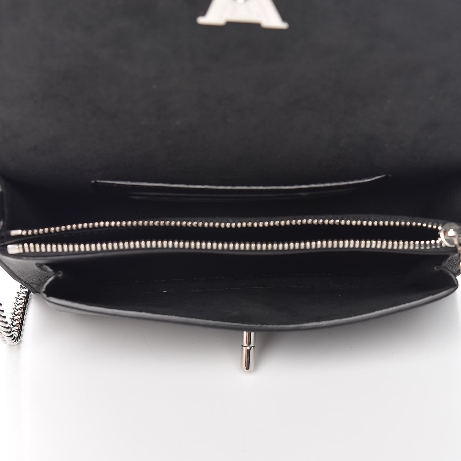 Louis Vuitton Soft Calfskin My Lockme Chain Pochette Black 7 of 9