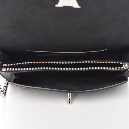 Louis Vuitton Soft Calfskin My Lockme Chain Pochette Black 7 of 9