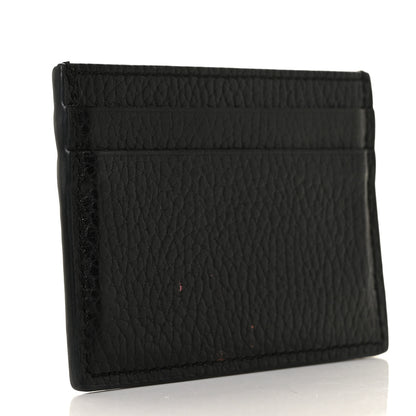 Gucci Calfskin Garden Bat Card Holder Black 3 of 9