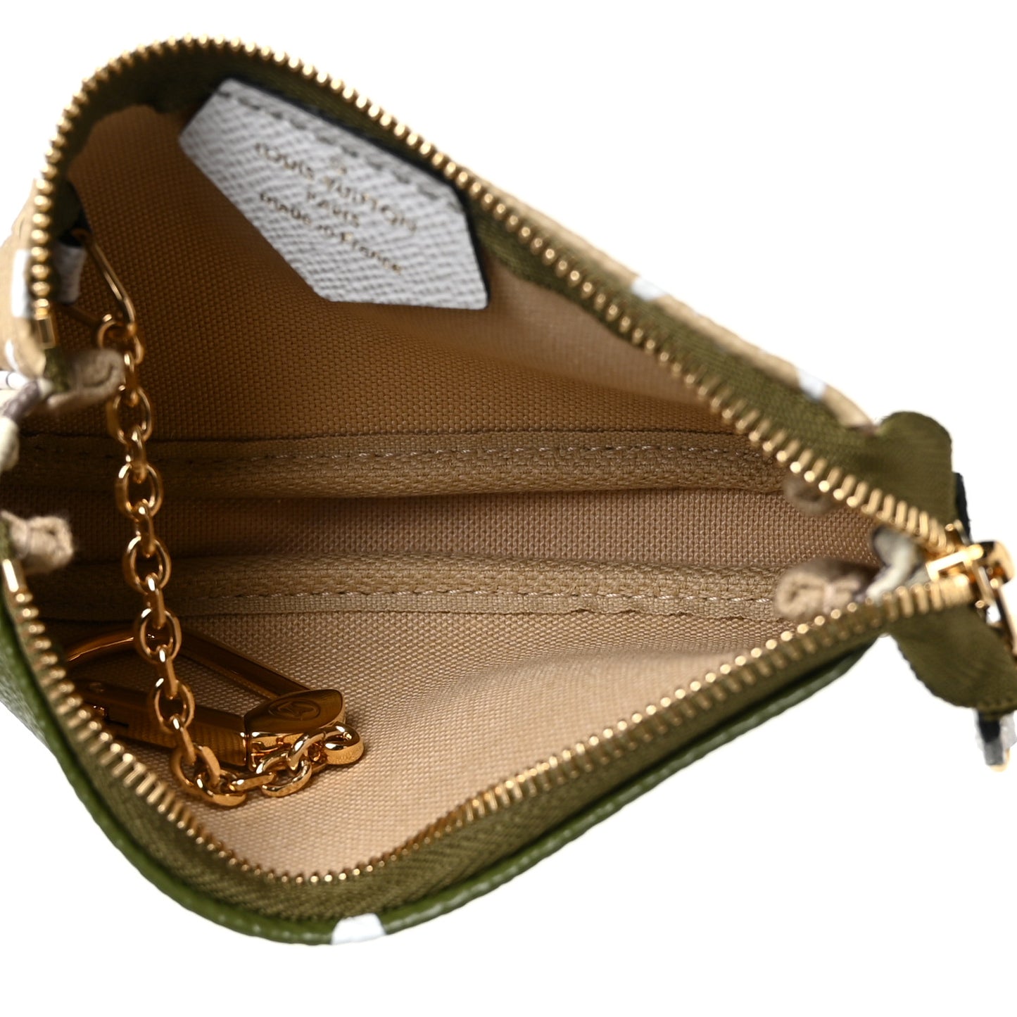 Monogram Giant Micro Pochette Accessories Kaki White
