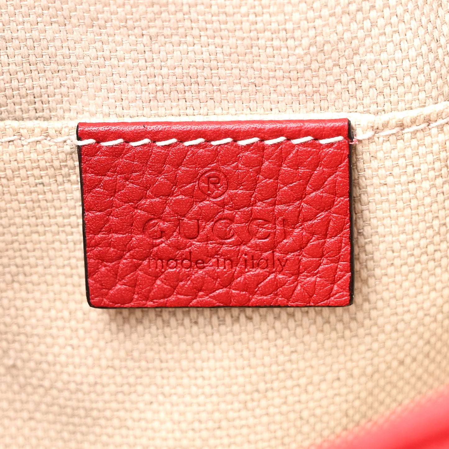 Pebbled Calfskin Small Soho Disco Bag Vibrant Red