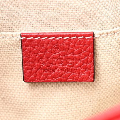 Gucci Pebbled Calfskin Small Soho Disco Bag Vibrant Red 6 of 10