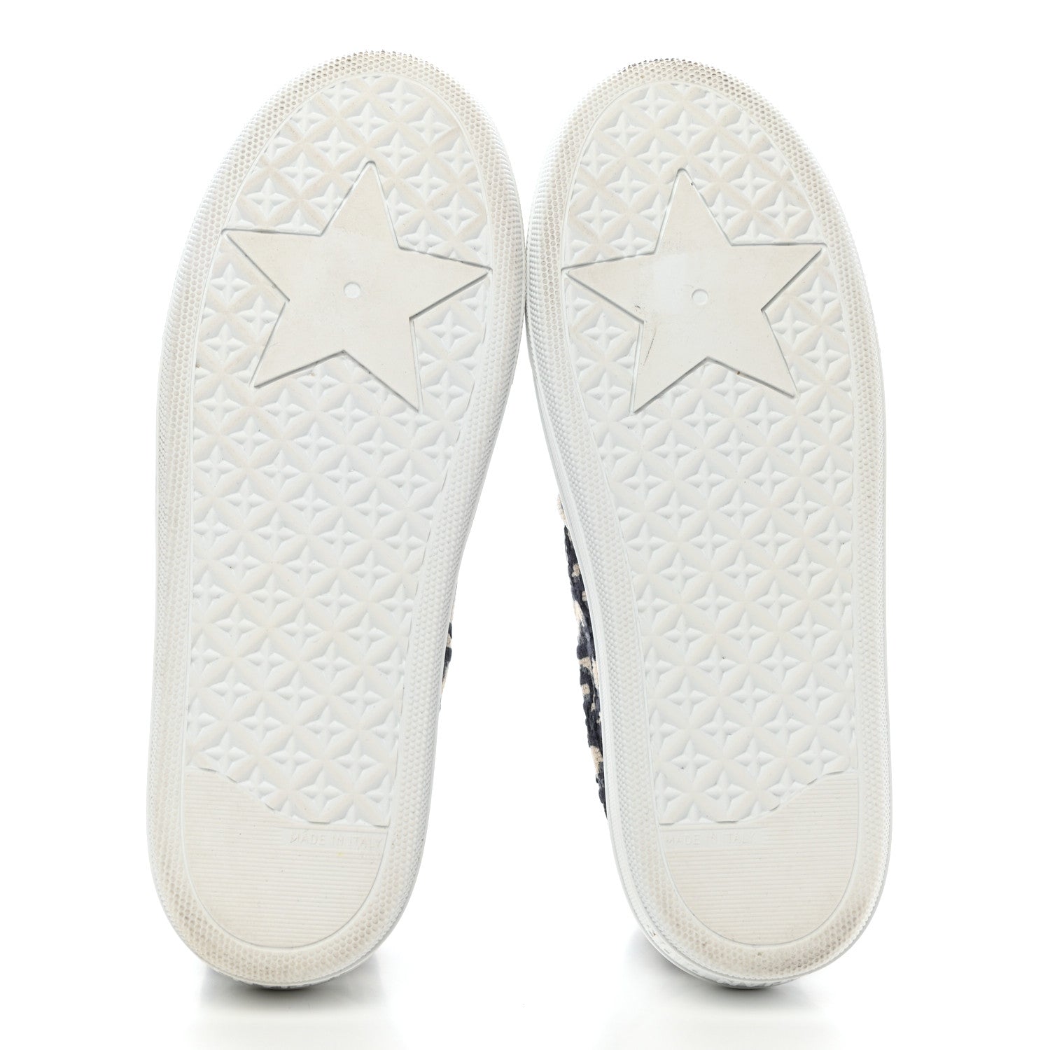 Christian Dior Canvas Oblique Embroidered Womens Solar Slip On Sneakers 38 Deep Blue 5 of 9
