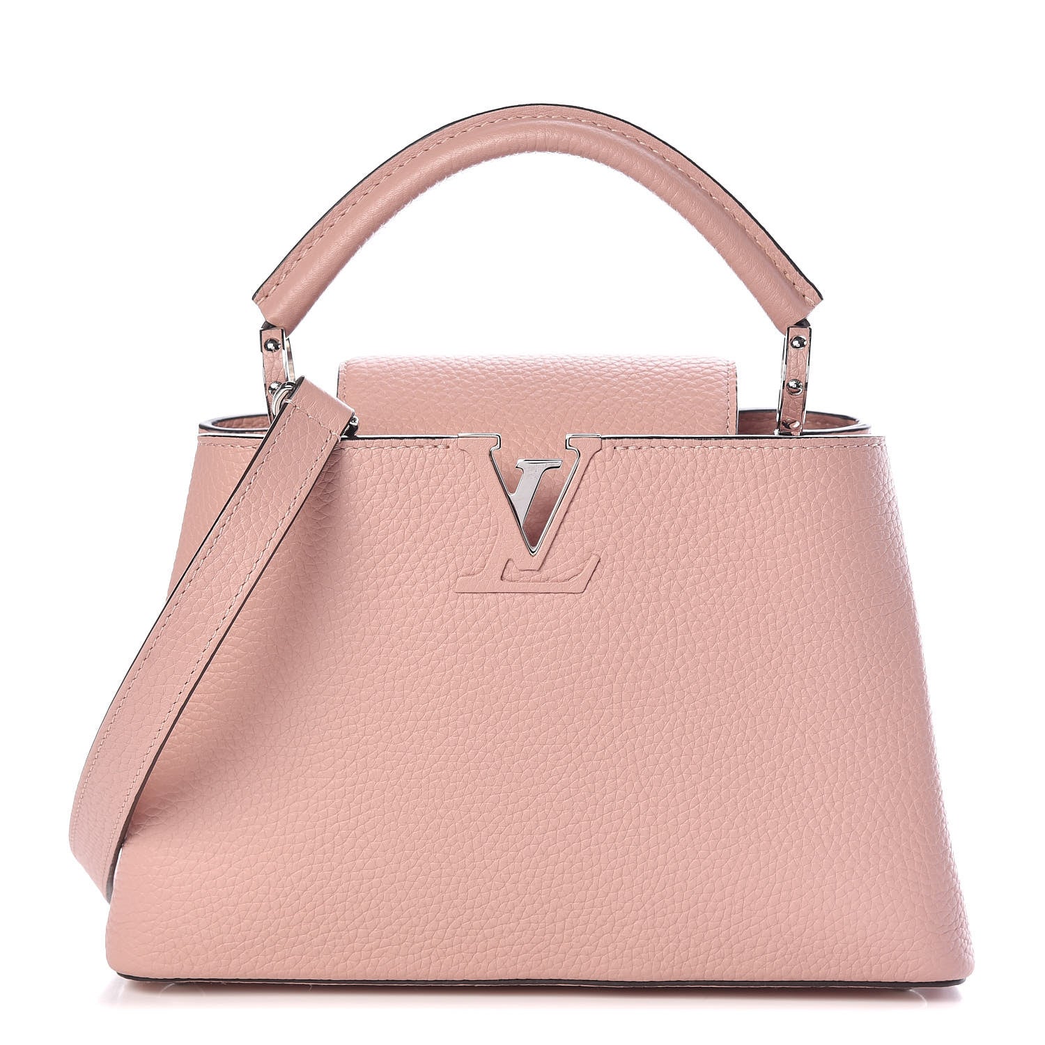 Louis Vuitton Taurillon Capucines PM Magnolia 1 of 8