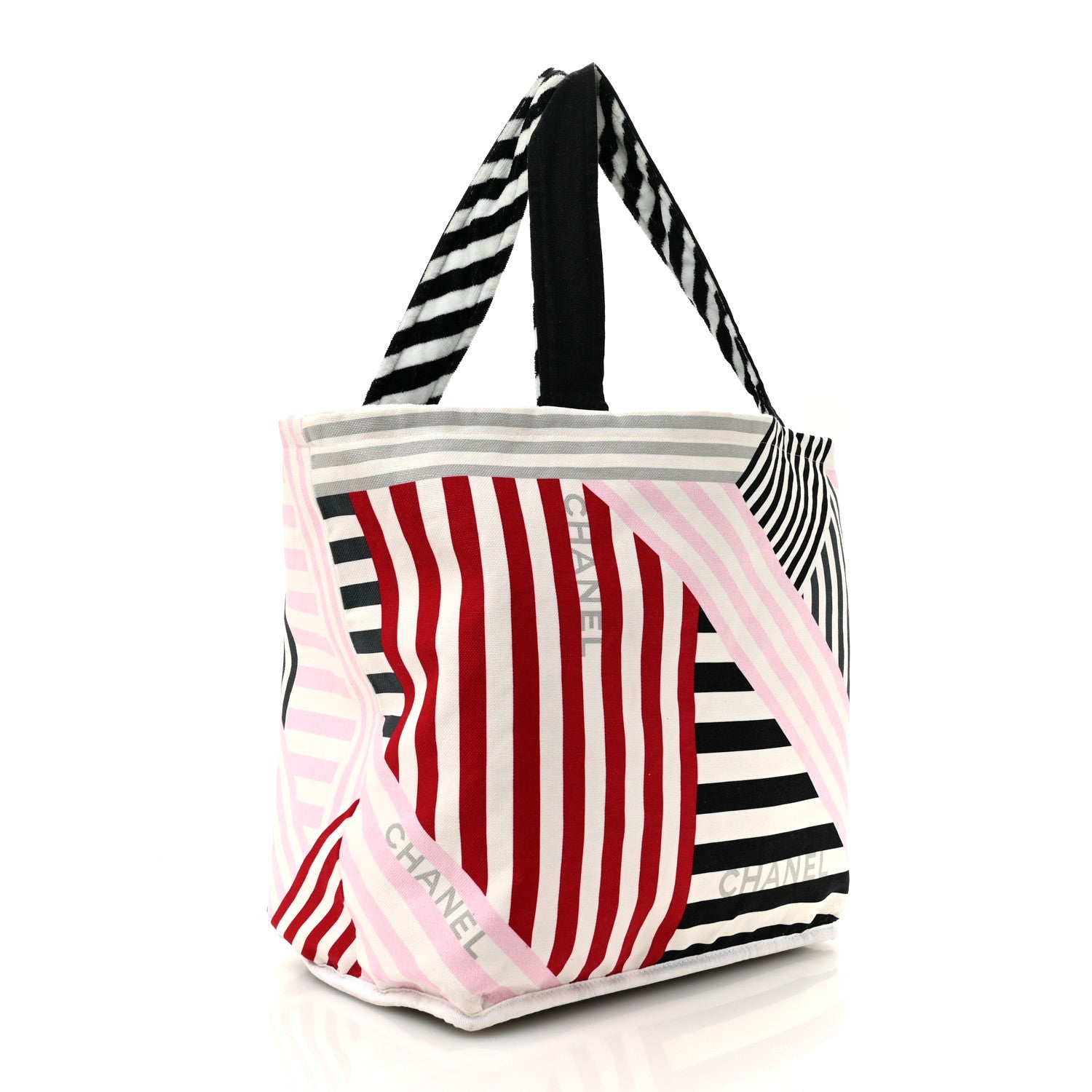 Chanel Terry Cloth Cotton La Pausa Bay Reversible Beach Tote 7 of 20