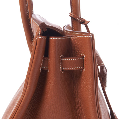 Hermes Taurillon Clemence Birkin 35 Gold 15 of 33