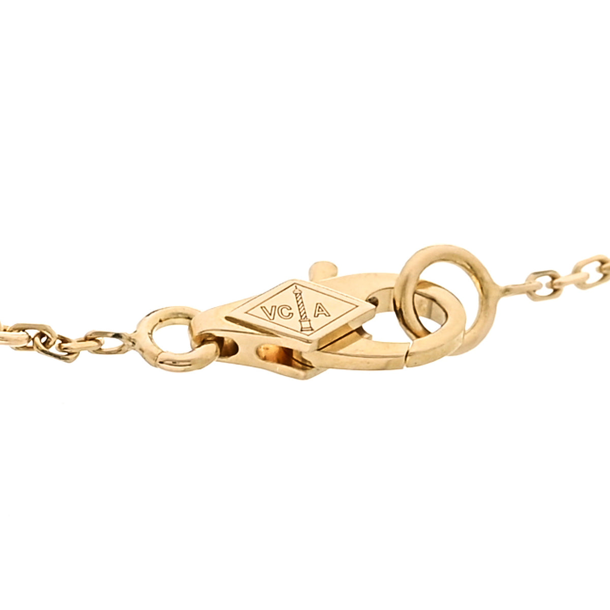 Van Cleef & Arpels 18K Yellow Gold Mother of Pearl Sweet Alhambra Butterfly Bracelet 3 of 6