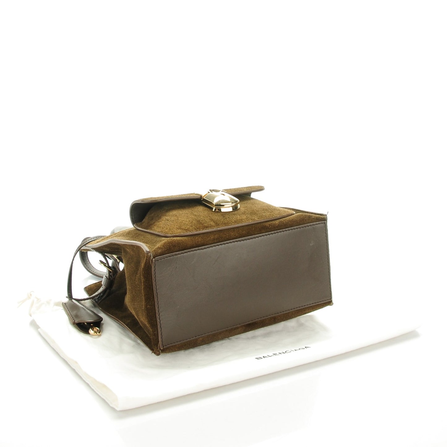 Suede Padlock Mini All Afternoon Vert Kaki