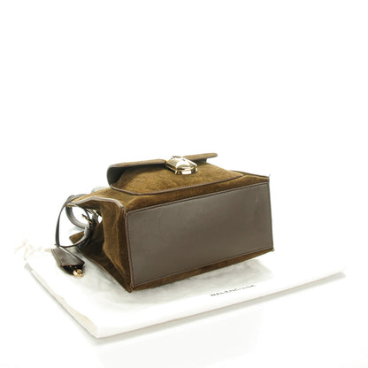 Balenciaga Suede Padlock Mini All Afternoon Vert Kaki 4 of 8