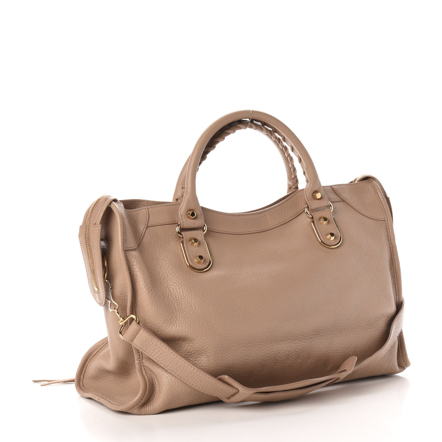 Balenciaga Chevre Gold Metallic Edge Hardware City Rose Des Sables 5 of 13