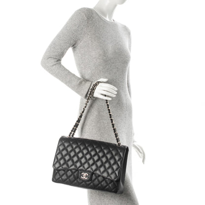 Chanel Caviar Quilted Maxi Single Flap Black 2 of 7