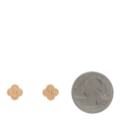 Van Cleef & Arpels 18K Rose Gold Sweet Alhambra Earrings 4 of 10