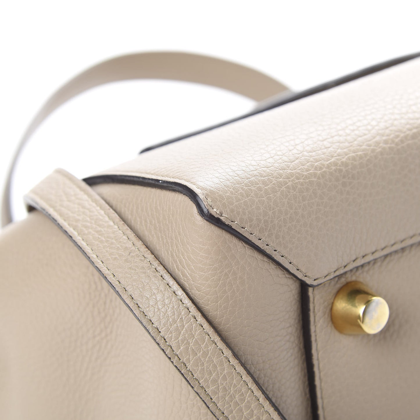 Drummed Calfskin Mini Belt Bag Dune
