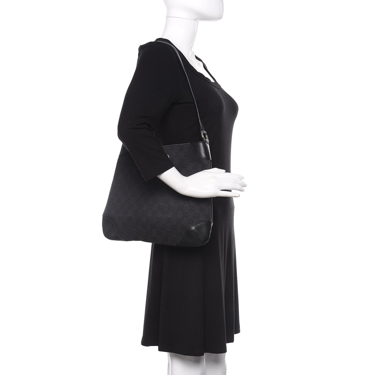 Monogram Shoulder Bag Black