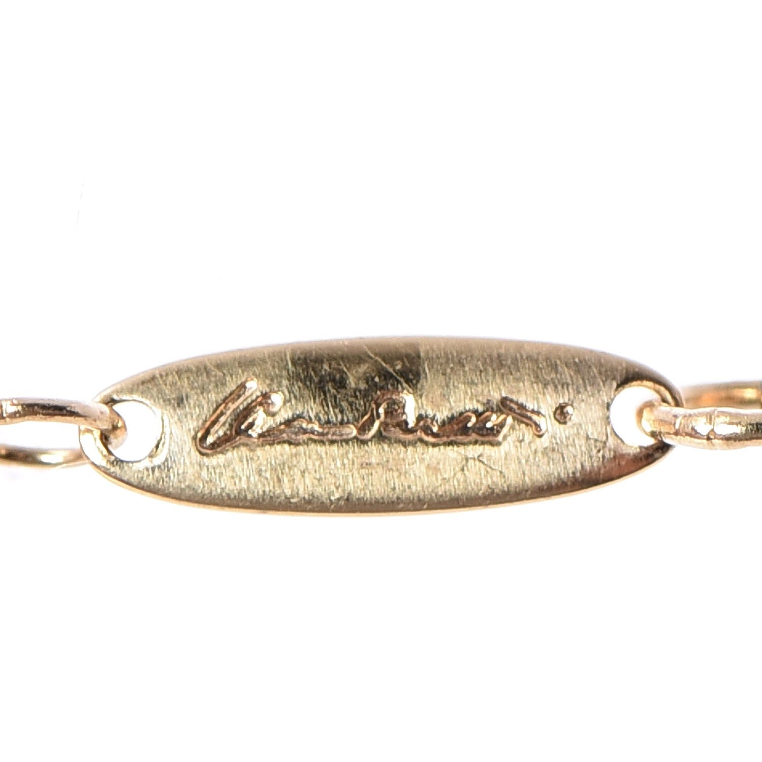 Tiffany 18K Yellow Gold 11mm Elsa Peretti Bean Pendant Necklace 6 of 9