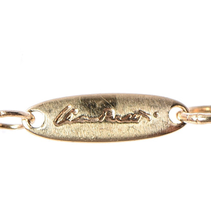 Tiffany 18K Yellow Gold 11mm Elsa Peretti Bean Pendant Necklace 6 of 9