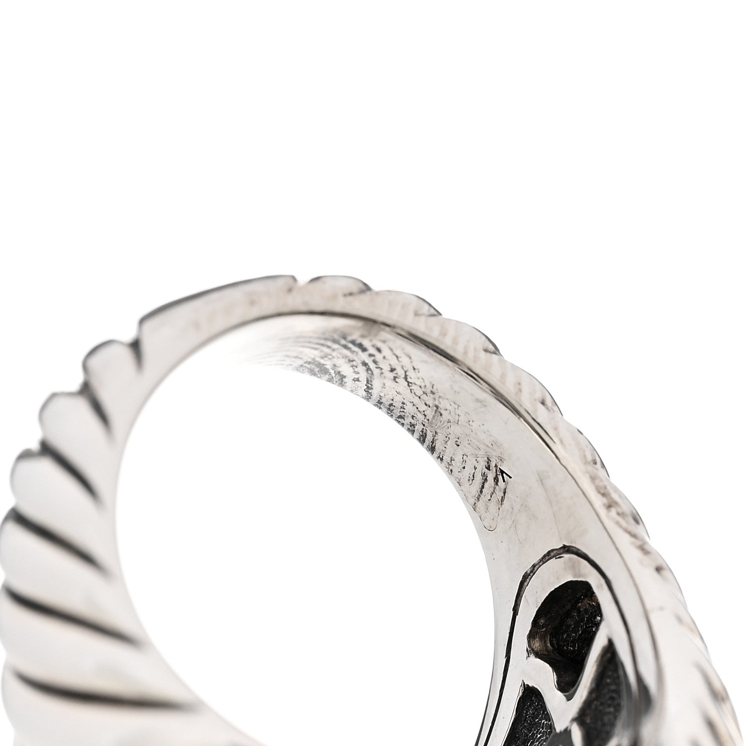 David Yurman Sterling Silver Hematite Waverly Ring 54 7 9 of 9