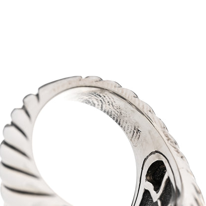 David Yurman Sterling Silver Hematite Waverly Ring 54 7 9 of 9