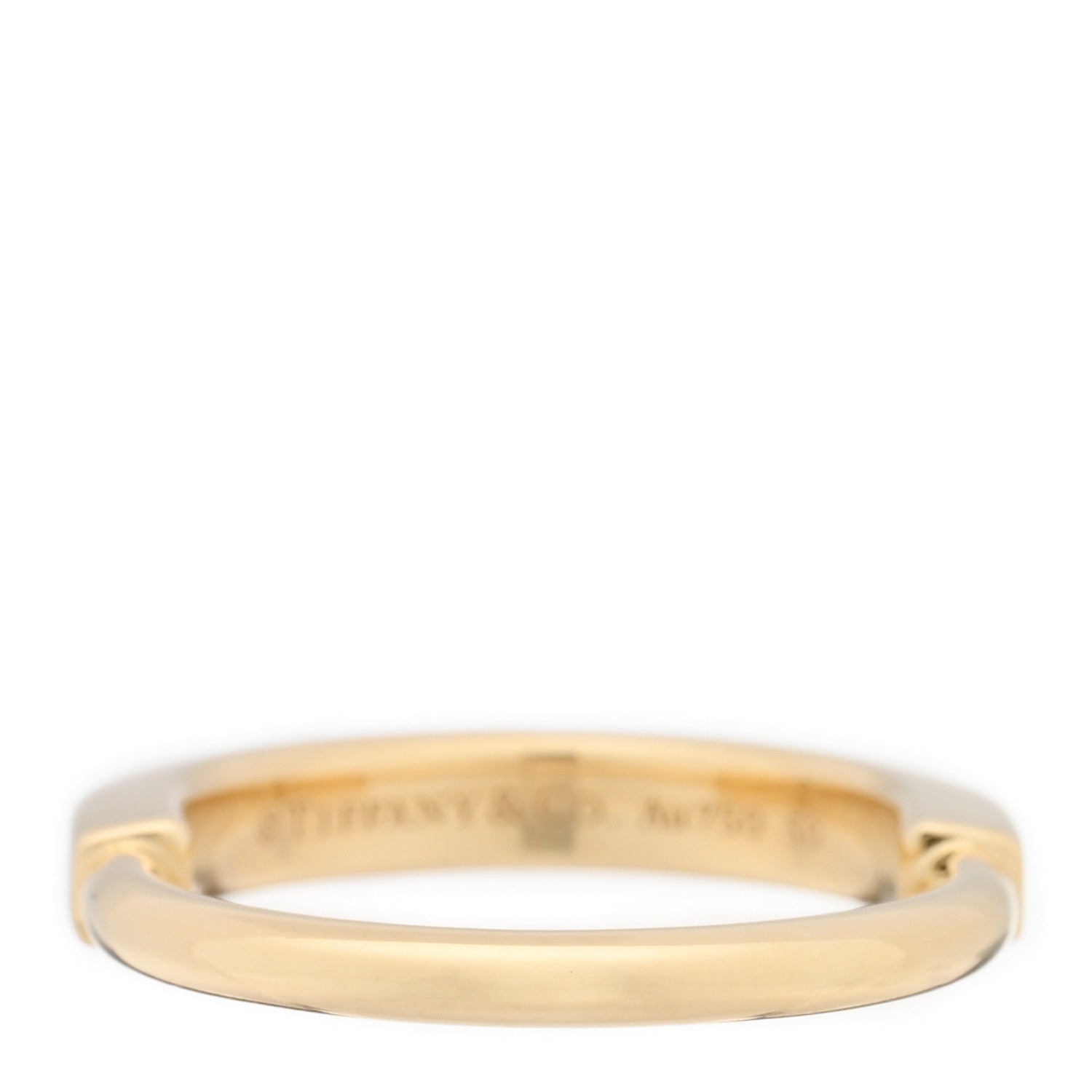 Tiffany 18K Yellow Gold Lock Ring 50 5.5 2 of 6