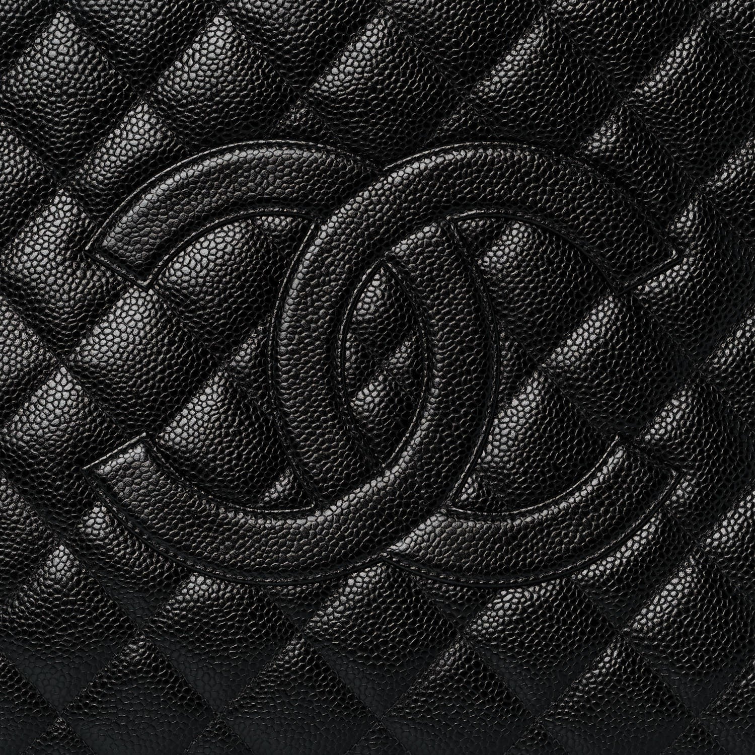Chanel Caviar Quilted Grand Shopping Tote GST Black 8 of 10