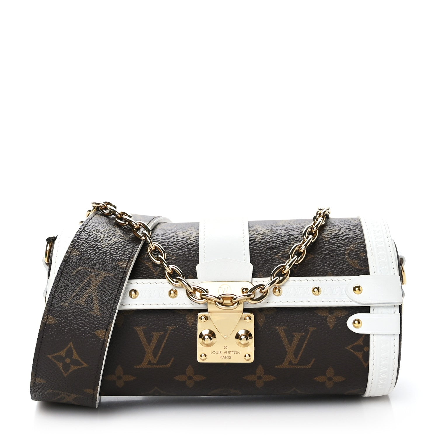 Louis Vuitton Monogram LV Match Papillon Trunk White 1 of 8