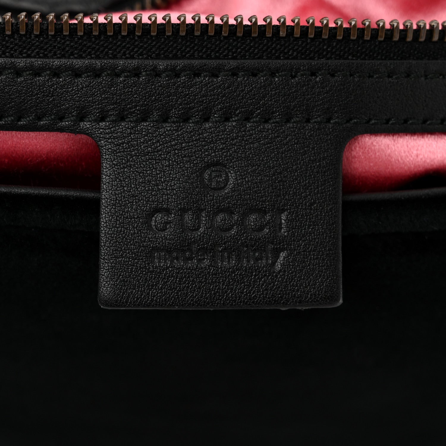 Gucci Velvet Matelasse Loved Embroidered Medium GG Marmont Shoulder Bag Black 6 of 10