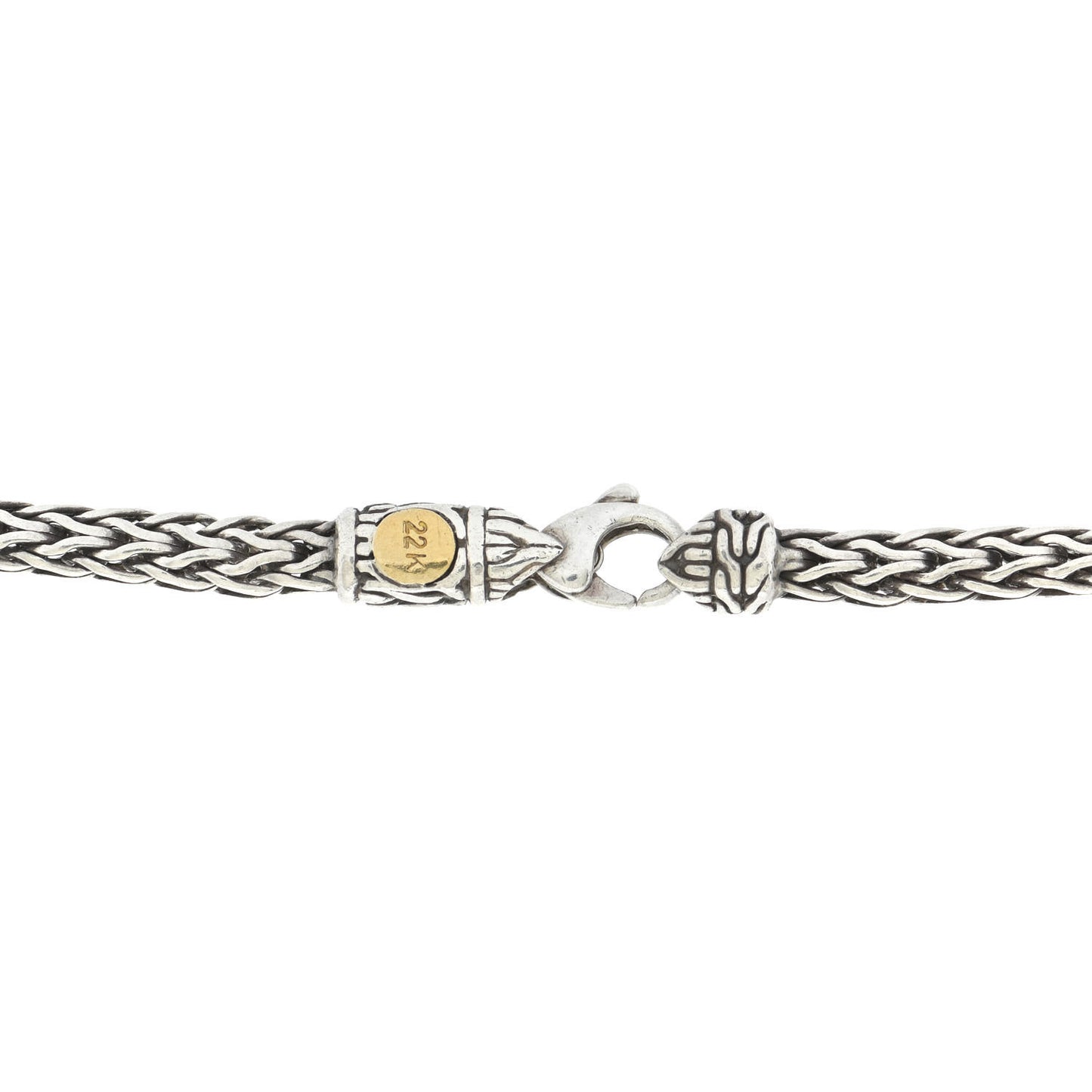 Sterling Silver 22K Yellow Gold Palu Station Necklace