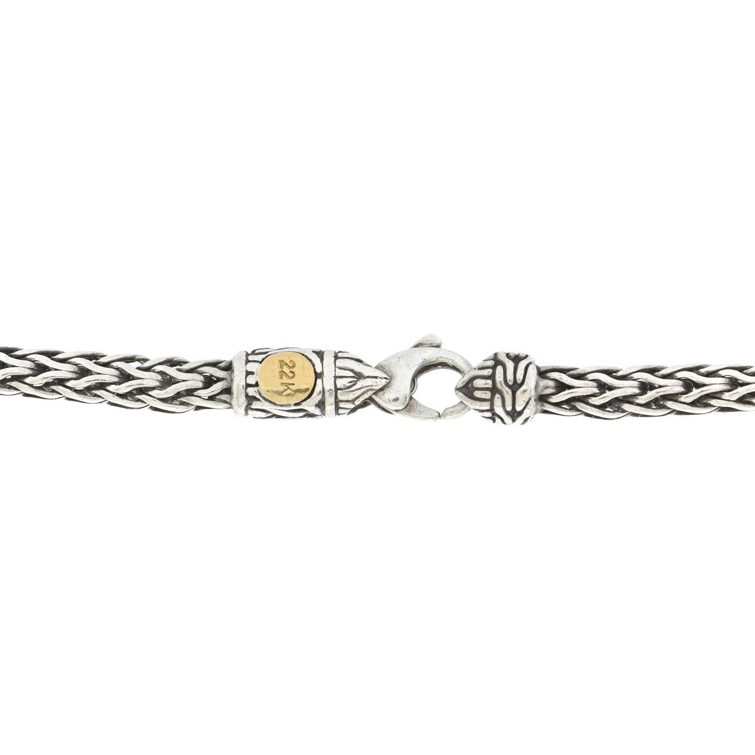 John Hardy Sterling Silver 22K Yellow Gold Palu Station Necklace 4 of 4