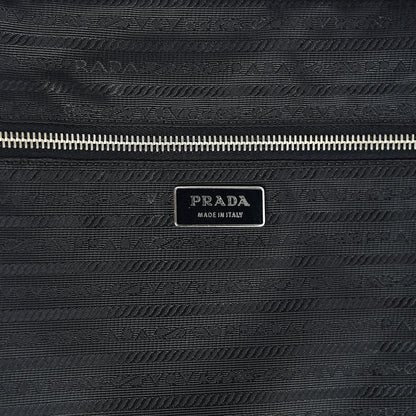 Prada Tessuto Nylon Saffiano Trolley Luggage Black 5 of 32