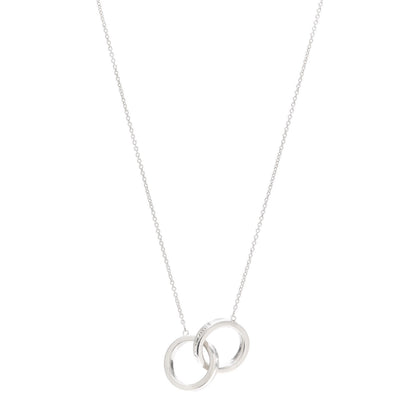 Tiffany Sterling Silver 1837 Interlocking Circles Pendant Necklace 1 of 6